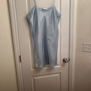 Lisa Nicole Light Blue Satin Sleepwear